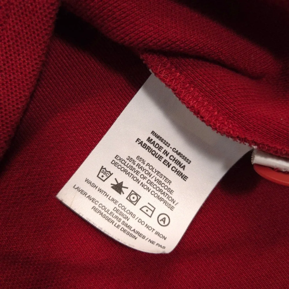 Jordan University of Oklahoma Sooners Polo Shirt Mens L Red Jumpman Collegiate